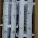 28 Pieces Christmas Tree Guard, 16inches Small Christmas Tree Fence for Dogs, White Plastic Traditional Around Xmas Gate, Ideal for Home Decoration, Wedding, Fairy Garden, Party