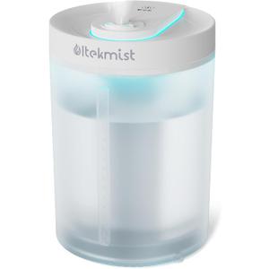 Humidifiers for Bedroom, 2 in 1 Cool Mist Humidifiers for Home, Large Room, Baby Nursery and Plants, 4L Top Fill Cool Mist Humidifier with Oil Diffuser, Nightlight, 31H Runtime (Transparent)