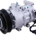 AC Compressor for Hyundai Accent For Kia Rio 2012-2017 A/C Compressor 1.6L 1591CC DVE12 1177324 CO 20765C GL Hatchback 4-Door/GLS Sedan 4-Door/LE Hatchback 4-Door