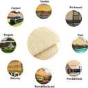 8x20 FT Shade Cloth, 90% UV Block, 200GSM HDPE Fabric | Breathable Beige Sun Shade Screen with Grommets for Patio, Pergola, Garden, Outdoor, Deck, Backyard & Carport