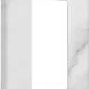 White Marble Wall Plate Decorative Single Rocker Outlet Light Switch Cover 1-Gang Decorator Art Print Faceplate for Bedroom Kitchen Room Decor