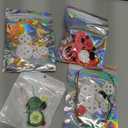 KoyunWong DIY Christmas Button Ornament Making Set, Craft Buttons Kit with Christmas Snowman/Santa/Angel/Tree, Stacked Colorful Buttons for Xmas Tree Hanging Decorations (4PCS)