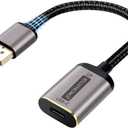 ELUTENG USB C to Display Port Adapter 4K@60Hz USB Type C 3.1 to DP Converter Uni-bidirectional USB C Female to DP Male Cord Compatible for iPhone 15 Series, MacBook, iMac, iPad Pro, Galaxy 7 inch