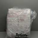 Syalife 8x10 Washable Area Rug, Ultra Soft Non-Slip, Low Pile, Stain Resistant Vintage Area Rug for Living Room, Boho Carpet for Bedroom, Dining Room, Office, Foldable Large Rugs, Pink/Muiti