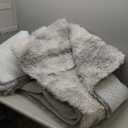 Shag Area Rugs for Bedroom Living Room,8X10 Ultra Soft Fluffy Area Rugs for Dorm, Indoor Carpet Nursery Rugs for Kids Girls Room Home Decor, Tie-Dye Grey