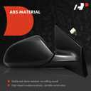 A-Premium Passenger Side Power Door Mirror - Compatible with Hyundai Sonata 2018-2019 - Non-Heated Manual Folding Black Outside Rear View Mirror w/Blind Spot Detection - Replace# 87620C2580