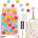 Magnetic Reward Jar for Kids, Magnetic Reward Jar for Classroom and Homes, 35Pcs Stars Suitable for Home and Classroom Behavior Rewards, Fun Visual Incentive for Chores, Homework & Good Habits