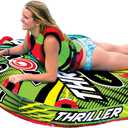 WOW Sports Thriller Towable Deck Tube for Boating Adults, Tubing Boat Inflatable for Water Sports (1 person)