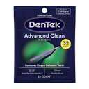 DenTek Slim Brush Advanced Clean, Interdental Brushes for Cleaning Between Tight Teeth, Safe for Braces & Dental Work, 32 Count
