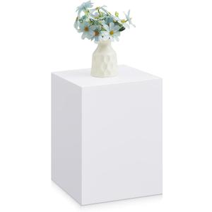 Mannequin Display Pedestal Stands Bridal Shop Plinth Raiser Stand Party Event Decor Platform Base Tables for Model Comic-con Clothing Store Boutiques(11.81x15.75in,Square,White)