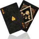 Black Playing Cards,Plastic Playing Card,Waterproof and Super Durable Comfortable to Hold, Good Flexibility,Poker Card Set Suitable for Billiards, Bars, Beach Pools,Gift Playing Cards