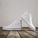 ZGR Men's High Top Canvas Sneakers Lace Up Classic Casual Walking Shoes 9