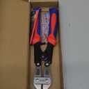 WORKPRO Mini Bolt Cutter 8-inch, Spring Loaded Small Heavy Duty Wire Cable Cutter, Snips Clippers with Soft Anti-Slip Handle