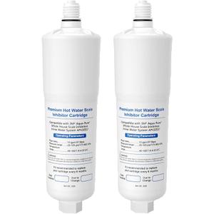 2 Pack AP431 Cartridge, Replacement for Aqua-Pure Whole House Scale Inhibition Inline Water System Helps Prevent Scale AP430SS -Replacement Cartridge