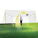 Open Goaaal All-in-One Junior Size Soccer Net & Backstop Rebounder for Backyard