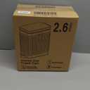 Small Trash Can with Lid Soft Close-10L/2.6 Gal Stainless Steel Outdoor Dog Poop Garbage Can-Metal Waste Bins with Pedal for Bathroom Bedroom Office-Black