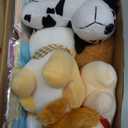 Patelai 48 Pcs Adopt a Puppy Party Favors,16 Small Stuffed Puppy Bulk 16 Cute Birthday Mini Hats 16 Colorful Kraft Paper Boxes Mini Stuffed Gift for Adoption a Pet Birthday Party Favor Supplies