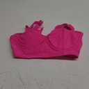 Women Underwire Bikini top Only - Longline Push Up Bathing Suit Top Bra Swim Tops 2025 Swimsuit Tops (Large, Pink)