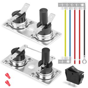 232306 232282 RV Water Heater Thermostat Limit Switch Kit Compatible with Suburban SW Series,12V & 120V T-Stat/Limit for Suburban SW Water Heater