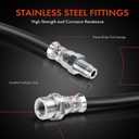 A-Premium Front Driver and Passenger Side Brake Hydraulic Hose Compatible with Ford, Mazda and Mercury Models - Escape 2008-2012, Tribute/Mariner 2008-2011 (Pack of 2)