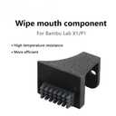 Embedded Nozzle Wiper for Bambulab X1/P1 Nozzle Silicone Brush Consumables Cleaning Tool for Bambulab X1 3D Printed Nozzle (3PCS)