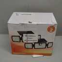 MIHANI Solar Flood Lights Outdoor, 2500LM Motion Sensor Security Lights with 270 Wide Angle, IP65 Waterproof, 3 Heads Solar Outdoor Lights for Patio, Yard, House, Garage (Non-Remote, 2 Pack)