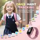 ZUODUN Kids Watches for Girls Toys Age 4-12, Smart Watch for Kids with Camera, 26 Puzzle Games, Alarm Clock, Pedometer, Audiobook, Learn Card, Toddler Watch Birthday Gift for 8 9 10 Year Old Girl