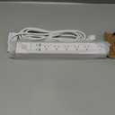 Power Strip Surge Protector with USB C Ports, AUOPLUS 6 Outlet and 4 USB Charger, 10FT Long Extension Cord Flat Plug(1250W/10A/2100J), Wall Mountable Overload Protection for Home Office Dorm