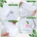 6 Pack Hanging Vacuum Storage Bag, 2 Sizes: 51.2 x 27.6 inch & 43.3 x 27.6 inch Hanging Vacuum Sealer Storage Space Saver Bags, Reusable Space Saver Bags, for Suits, Dress, Jackets, Clear, 3 Large+3 X-Large