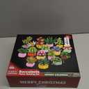 Advent Calendar 2025 for Kids Teens Adults, 24 Days Surprise Botanical Building Blocks Christmas Countdown Calendar Gift Box with Different Succulents Plants Building Bricks Set for Boy Girl Women Men