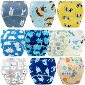 Upairy Training Pants for Girls Boys,Toddler Potty Training Underwear,Leakproof Reusable Kid Confident Panties,Children's Potty Underwear 100% Cotton for 2T-6T(10PCS,L)