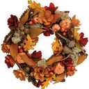Boston International Fall Decor Fall Wreath, Door Wreath, Autumn Wreath, 14" Diameter