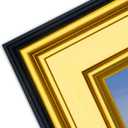 16x20 Distressed Black & Gold Ornate Antique Picture Frame  Vintage Wall Frame for 16x20 Photos, No Mat  Decorative Baroque Style for Home or Gallery Display