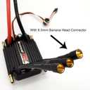 FLYCOLOR 150A ESC 2-6S Waterproof Brushless Electronic Speed Controller with 5.5V/5A BEC and XT90 6.0mm Banana Head Connector for Model Ship RC Boat