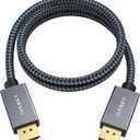 IVANKY DisplayPort Cable 3FT/1M, Short DP to DP Cable, [4K@60Hz, 2K@165Hz, 2K@144Hz]High Speed DisplayPort to DisplayPort 1.2 Cable, Compatible with Gaming Monitor, Graphics Card, PC, Laptop, TV-3.3ft (3.3 Feet, Grey)