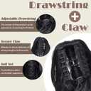 Ponytail Extension 8 Inch Claw Clip in Ponytail Short Curly Ponytail Extension for Women Messy Bun Fluffy Wavy Curly Synthetic Versatile Brown Hairpieces