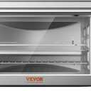 VEVOR Air Fryer Toaster Oven, 28L/29.6Qt Large Capacity 13 in 1 Functional Convection Oven, 1800W 2-Tier Toaster Ovens Countertop Combo with Wire Racks, Pizza Pan, Gloves, Home and Commercial Use