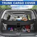 Autorder Cargo Cover for 2023-2025 Honda HR-V HRV Accessories Upgraded Trunk Cover Carbon Fiber Retractable Security Shield Shade（Not for Sport）