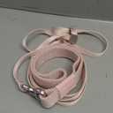 Dog Collar and Leash Set, Quick Release Metal Buckle Collar and Two Handles Dog Leash Heavy Duty for Training & Outdoor Walking for Small Medium Dogs (Blush Pink, S)