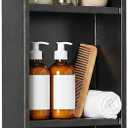 304 Stainless Steel Shower Niche 12” x 36” for Bathroom Storage | Matte Black Recessed Shower Niche No Tile Needed with 3-Tier Shelves