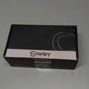 STARPY Black Door Knobs with Square Rosette, Interior Door Handles for Bath & Bed, Heavy Duty Door Knob with Lock, Black