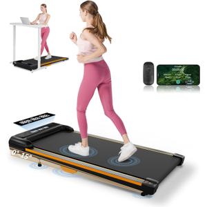 GTPLAYER Walking Pad, Treadmills with Incline for Home Office, 2.5HP Portable Under Desk Treadmill with APP Remote Control, LED Display, 300 Lbs Capacity