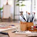 2 x Bluebird 12 Pcs Professional Artist Paint Brush Set for Acrylic Paintings - Acrylic Paint Brushes for Water, Oil Painting - Brushes for Canvas, Fabric & Watercolors