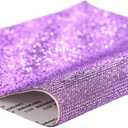 Self-Adhesive Glass Crystal Rhinestone Ribbon Sticker for DIY Arts Crafts Car Phone Shoe and Garment Decoration (12x20cm#1Pcs, 20-12x20cm)