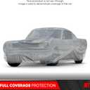 MotorTrend Custom Fit Car Cover for Ford Mustang 1965-2004, All-Weather Protection for Cars Trucks & SUVs, UV Resistant Waterproof Scratch-Resistant, Vehicle Cover for Outdoor & Indoor