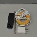 Grow Lights for Indoor Plants, 48 LEDs Full Spectrum Plant Grow Light, Height Adjustable Faux Wood Grain Halo Plant Light with Base, 3 Optional Spectrums, Auto Timer 6/12/16Hrs, 5 Brightness