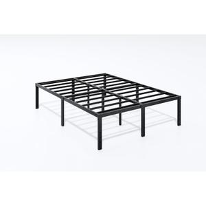 AROMUSTIM 18 Inch Metal Bed Frame Full Size Platform Bed Frame No Box Spring Needed, Heavy Duty Sturdy and Stable, Mattress Foundation, Easy Assembly, Under Bed Storage, Full, Black