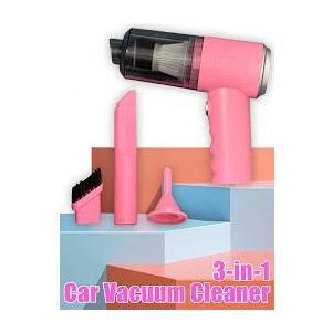 KMM Handheld Car Vacuum Cleaner, 16000PA Air Duster & Vacuum Cleaner, 120W High Power Hand Held Vacuum Cordless, Portable Vacuum Rechargeable with Multi-Nozzles & LED Light for Car, Home, Pet, Office