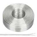 PATIKIL 65.6Ft 24/2 PVC Covered Copper Wire, 300V Soft Speaker Wire Insulated Heat Resistant Electronical Flexible Cable for LED Light Strip Audio Speaker Sound System, Clear, UL Listed (Silver)