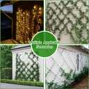 Wire Trellis for Climbing Plants Outdoor, 20 Set Wall Trellis Kit with 1/8" x 164ft Stainless Steel Cable, T316 Cylindrical Espalier System Cable Trellis Kit for Green Wall Fence DIY Projects